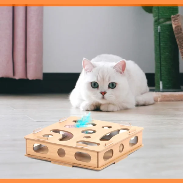 Cat Puzzle Toy – Interactive Felt Maze Game Ball for Cats - Image 6