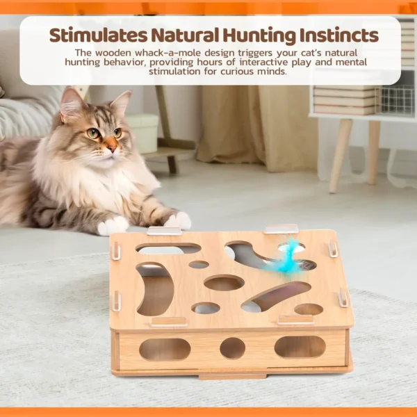 Cat Puzzle Toy – Interactive Felt Maze Game Ball for Cats - Image 5